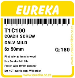T1C100 - Coach Screw -T1C100_Label_T